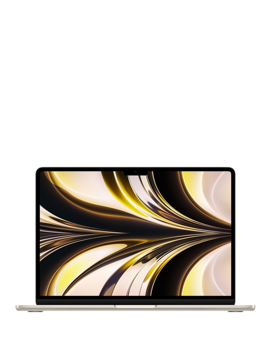 front image of apple-macbook-air-m2-2022-136-inchnbspwith-8-core-cpu-and-8-core-gpu-256gb-ssd-starlight