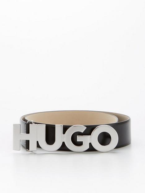 hugo-zula-leather-logo-belt-black