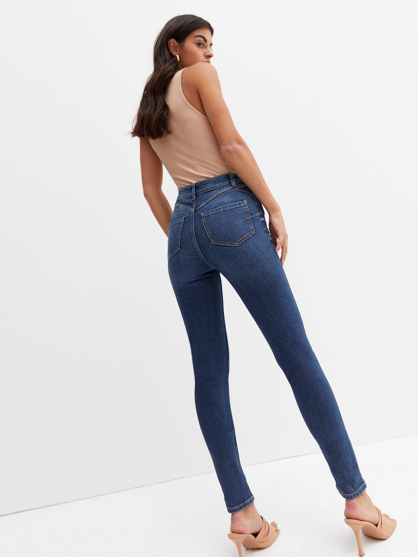 New Look lift & shape jegging in blue