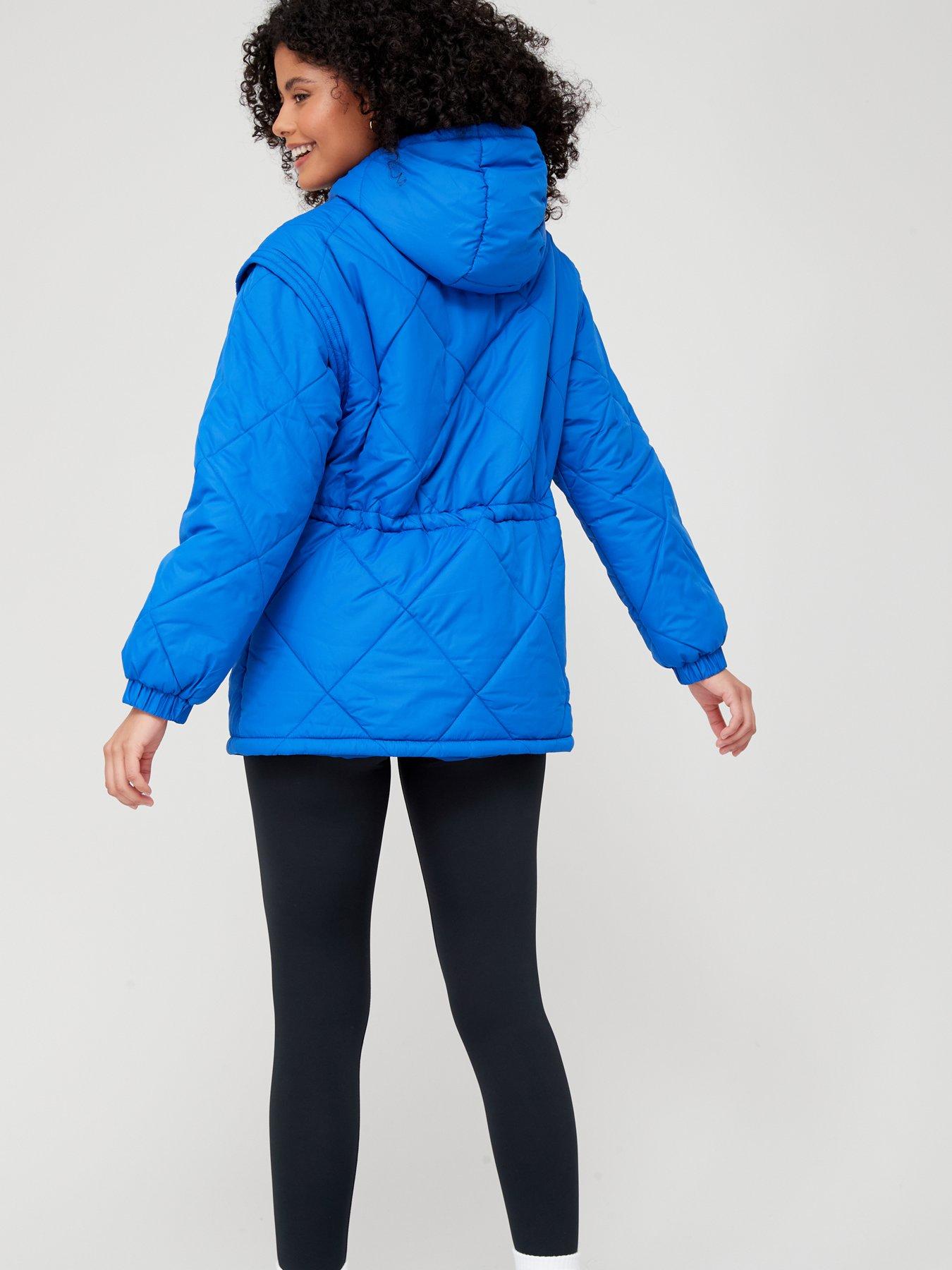  image of v-by-very-zip-off-sleeve-2-in-1nbspquilted-jacket-cobalt