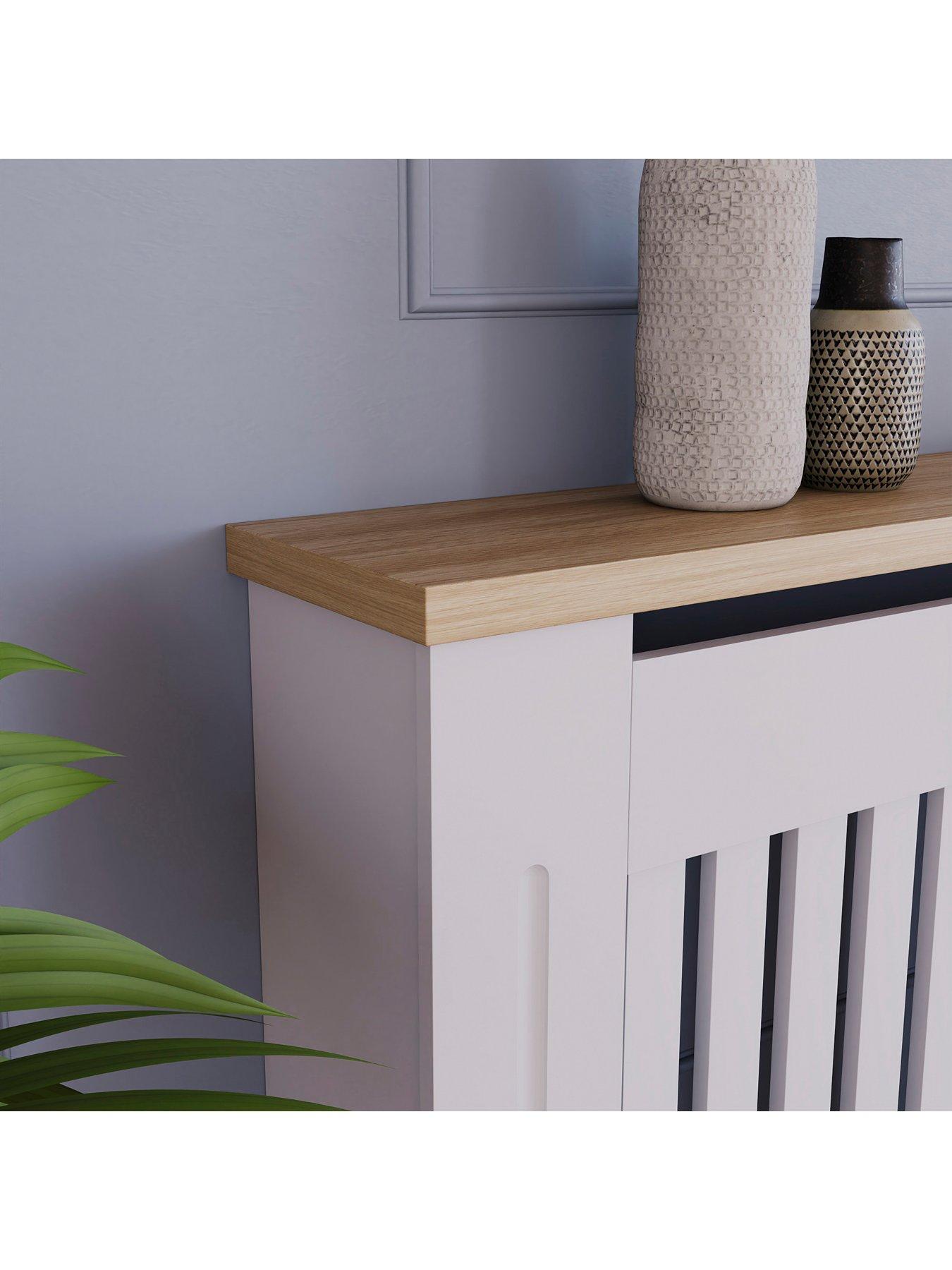 Image 4 of 6 of Vida Designs Arlington Medium Radiator Cover - White
