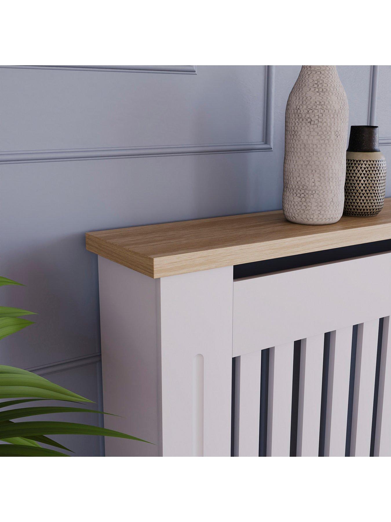 Image 4 of 6 of Vida Designs Arlington Large Radiator Cover - White