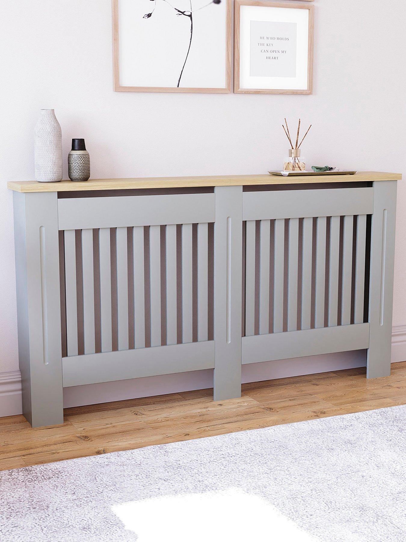 front image of vida-designs-arlington-large-radiator-cover-grey