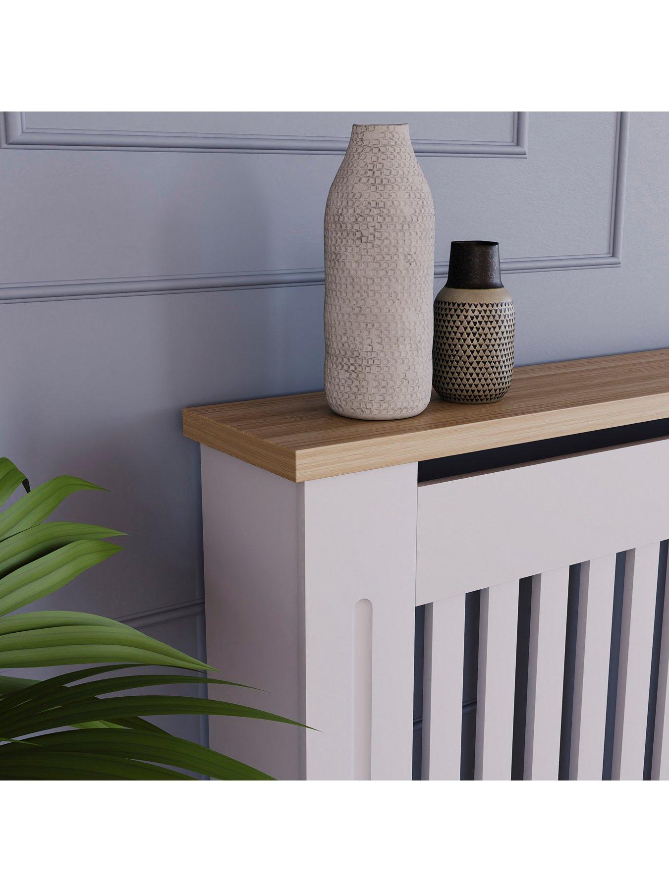  image of vida-designs-arlington-extra-large-radiator-cover-white
