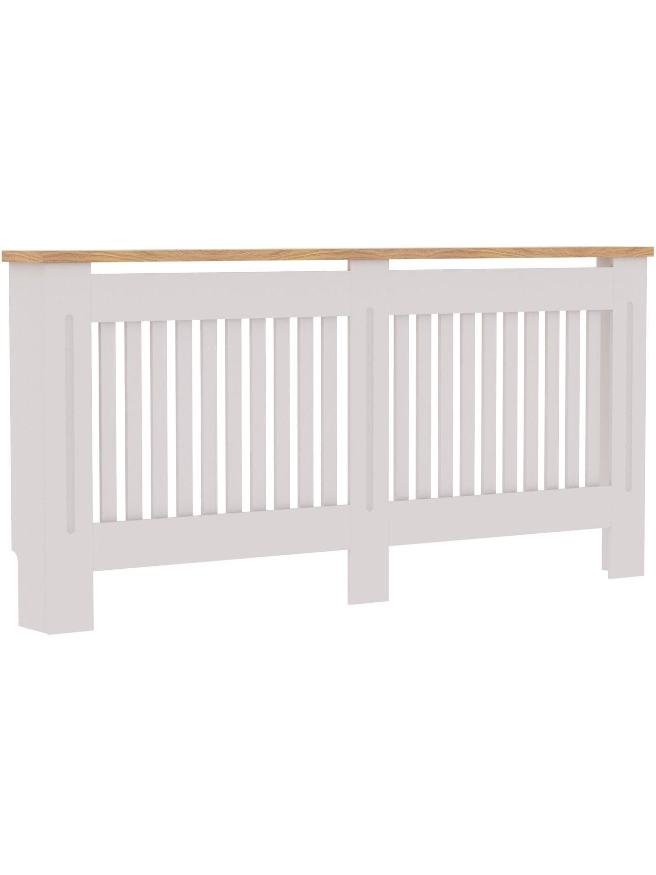  image of vida-designs-arlington-extra-large-radiator-cover-white