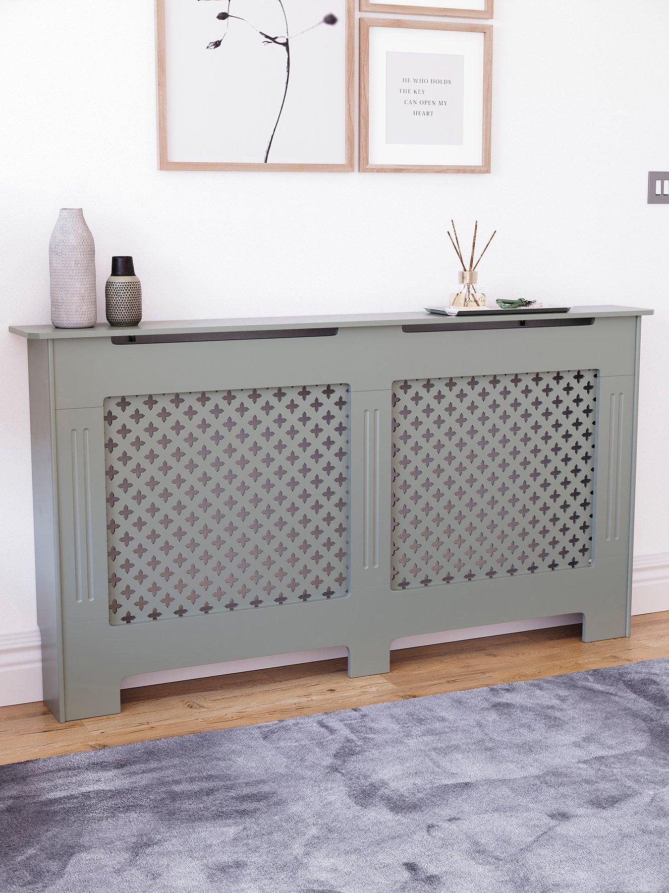 Vida Designs Oxford Large Radiator Cover - Olive Grey