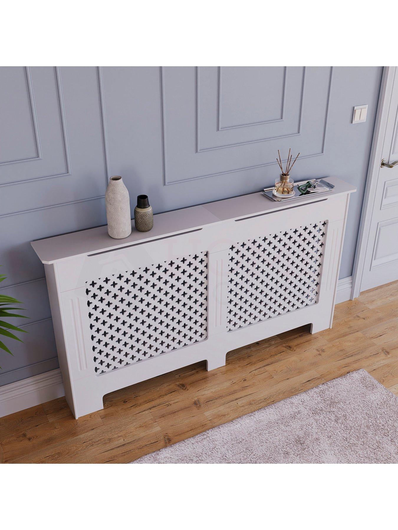  image of vida-designs-oxford-large-radiator-cover-white