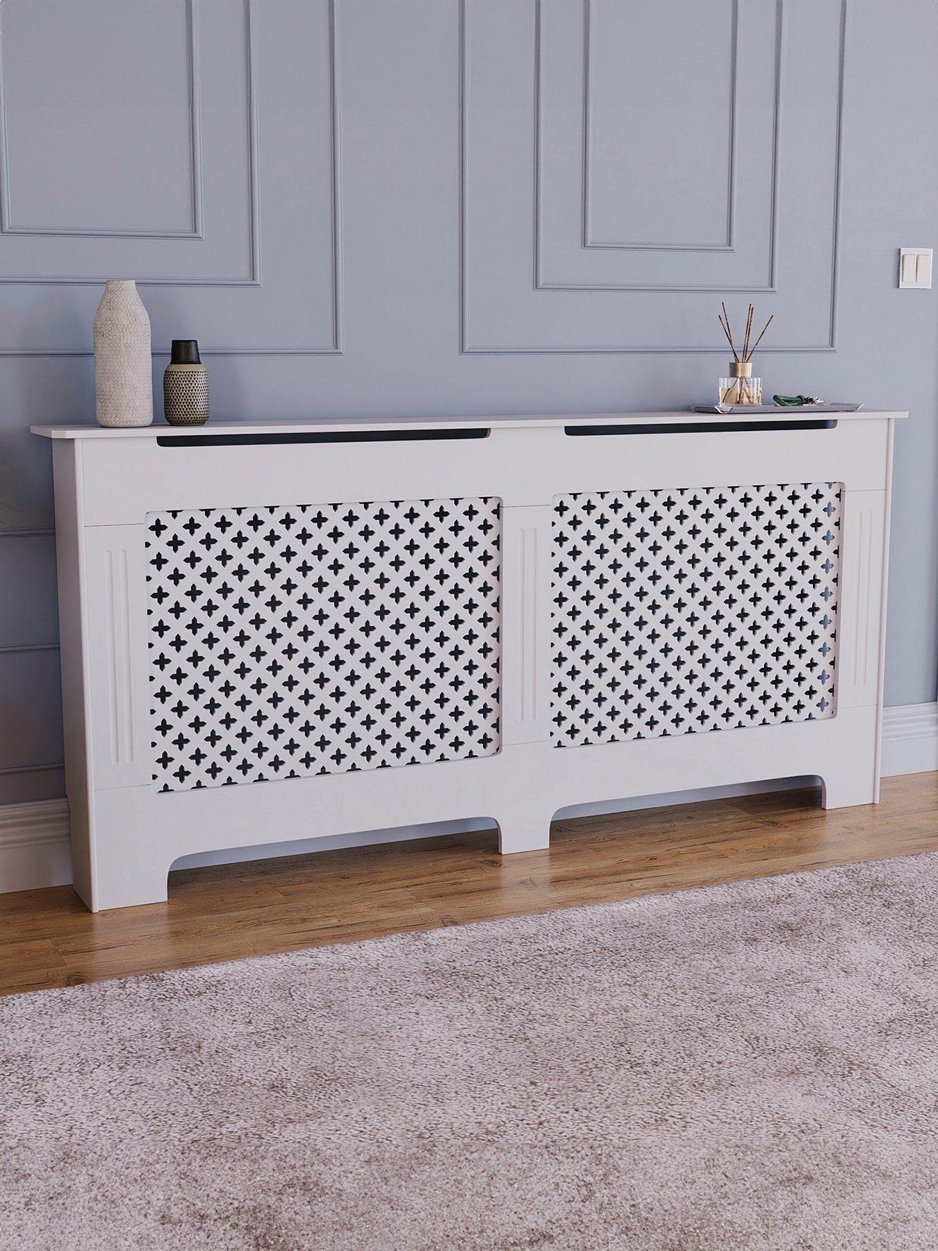 Vida Designs Oxford Extra Large Radiator Cover - White
