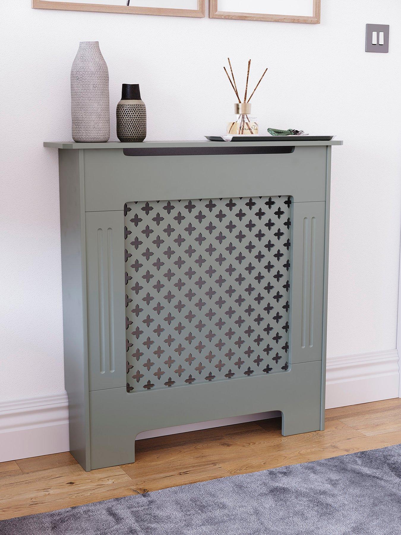 Vida Designs Oxford Small Radiator Cover - Olive Grey