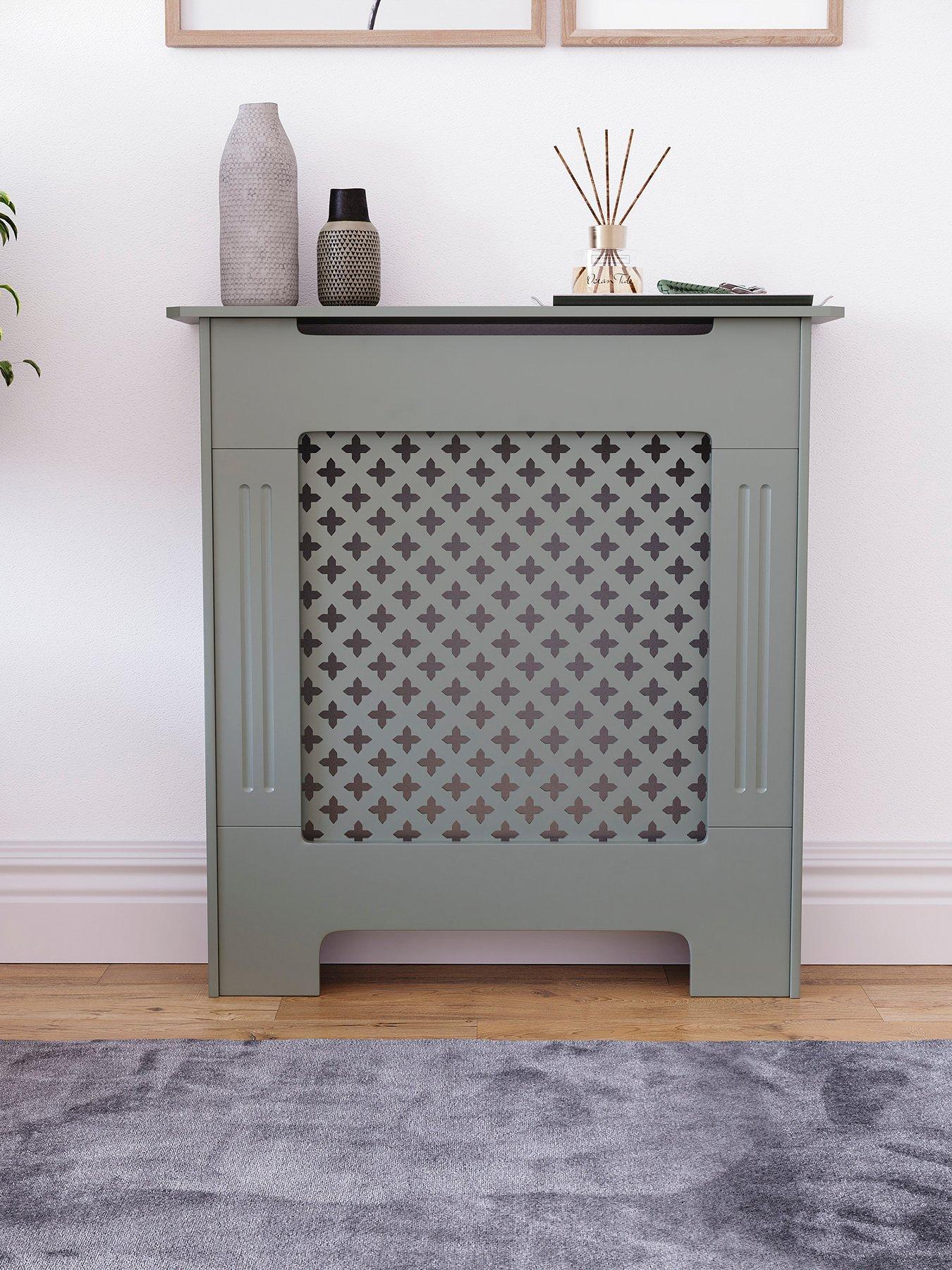 Image 3 of 7 of Vida Designs Oxford Small Radiator Cover - Olive Grey