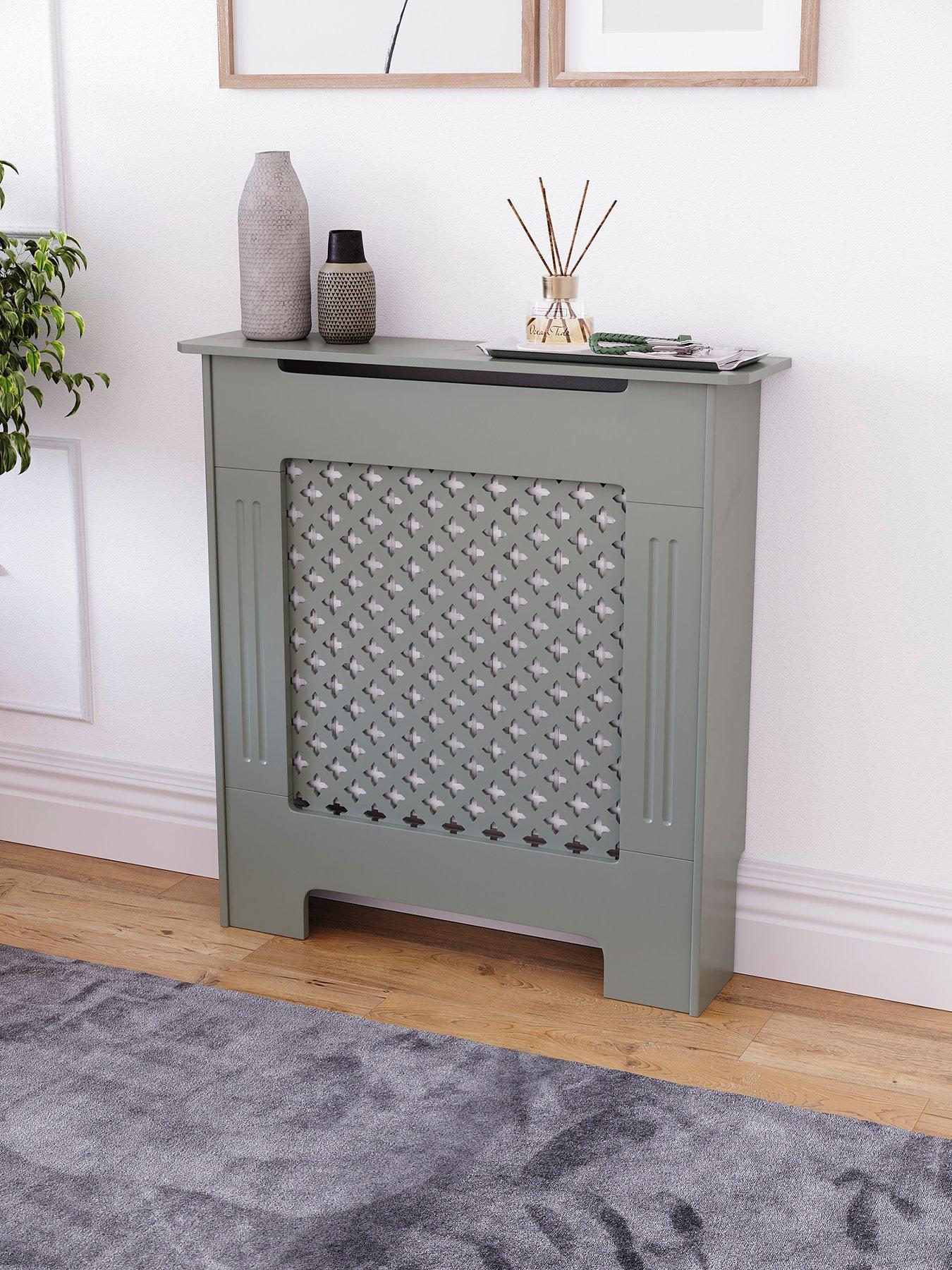 Image 6 of 7 of Vida Designs Oxford Small Radiator Cover - Olive Grey