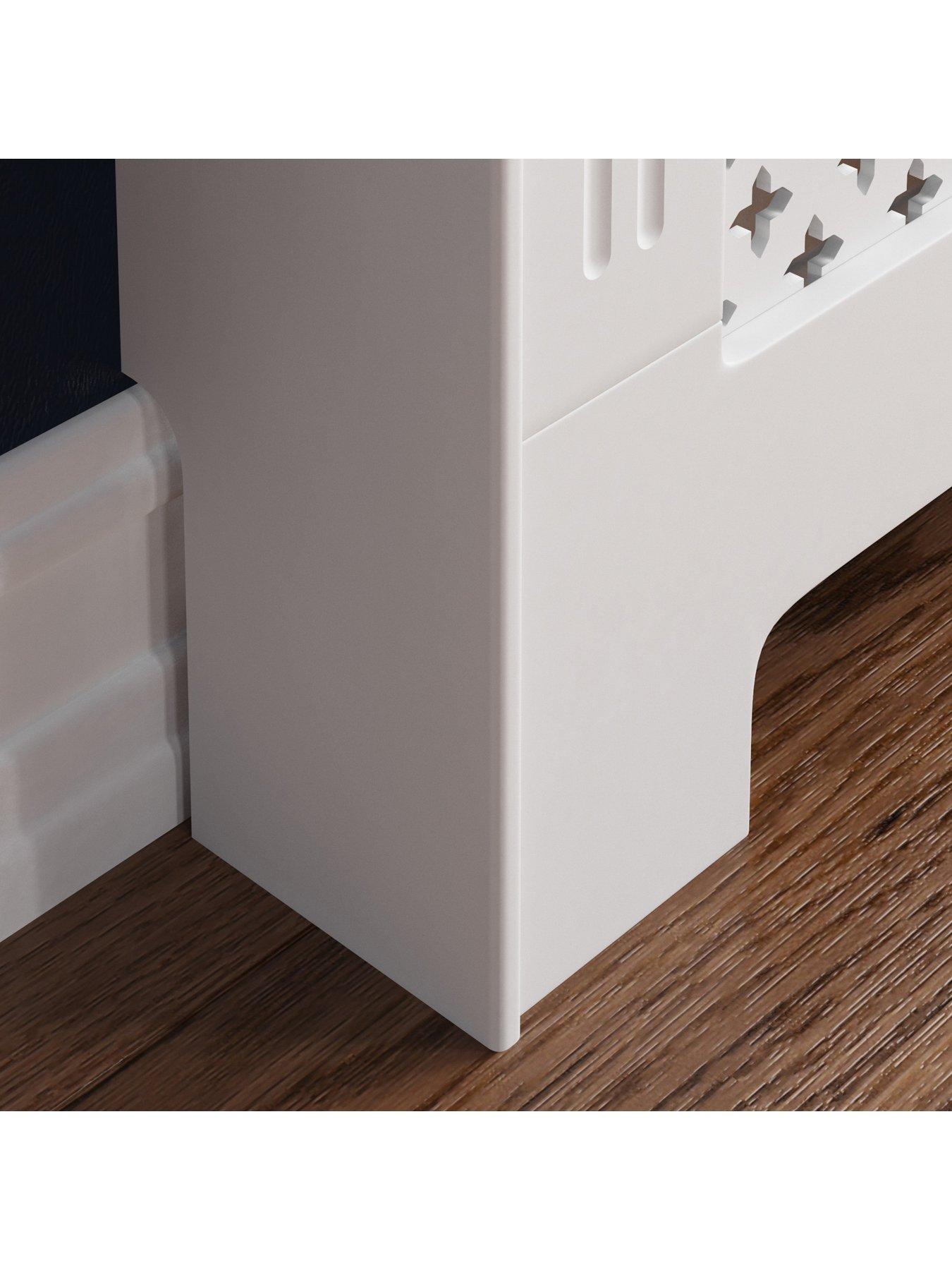  image of vida-designs-oxford-small-radiator-cover-white