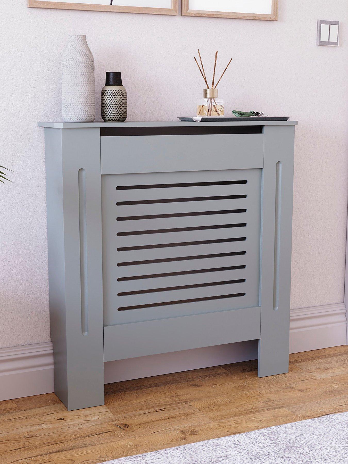 Image 1 of 6 of Vida Designs Milton Small Radiator Cover - Olive&nbsp;Grey