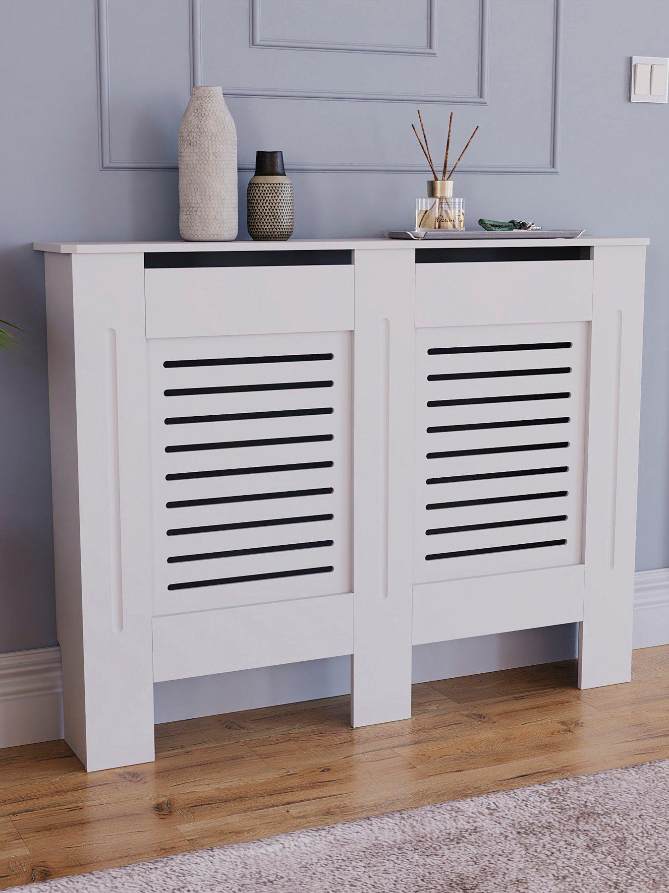 undefined Milton Medium Radiator Cover - White