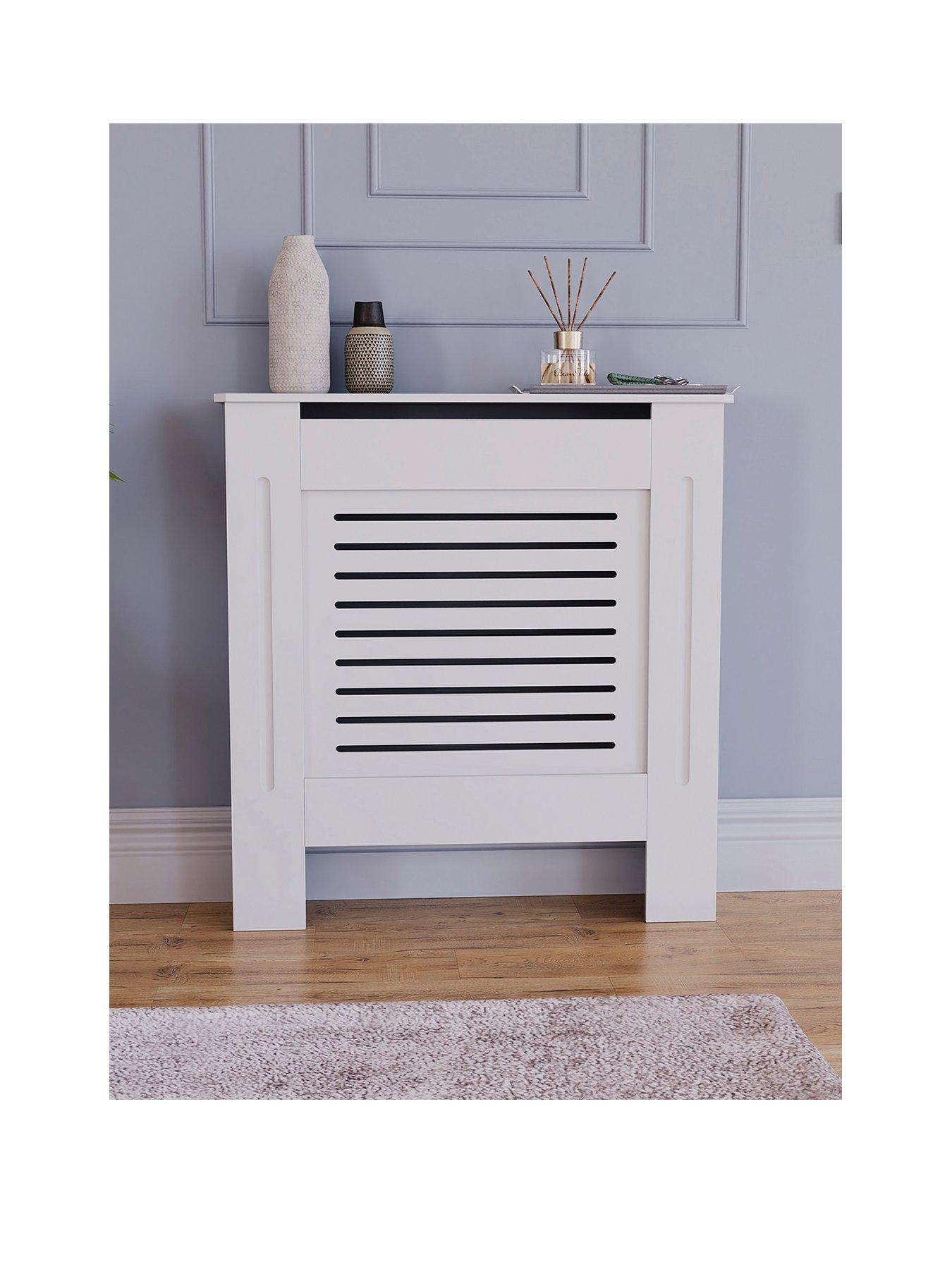  image of vida-designs-milton-small-radiator-cover-white