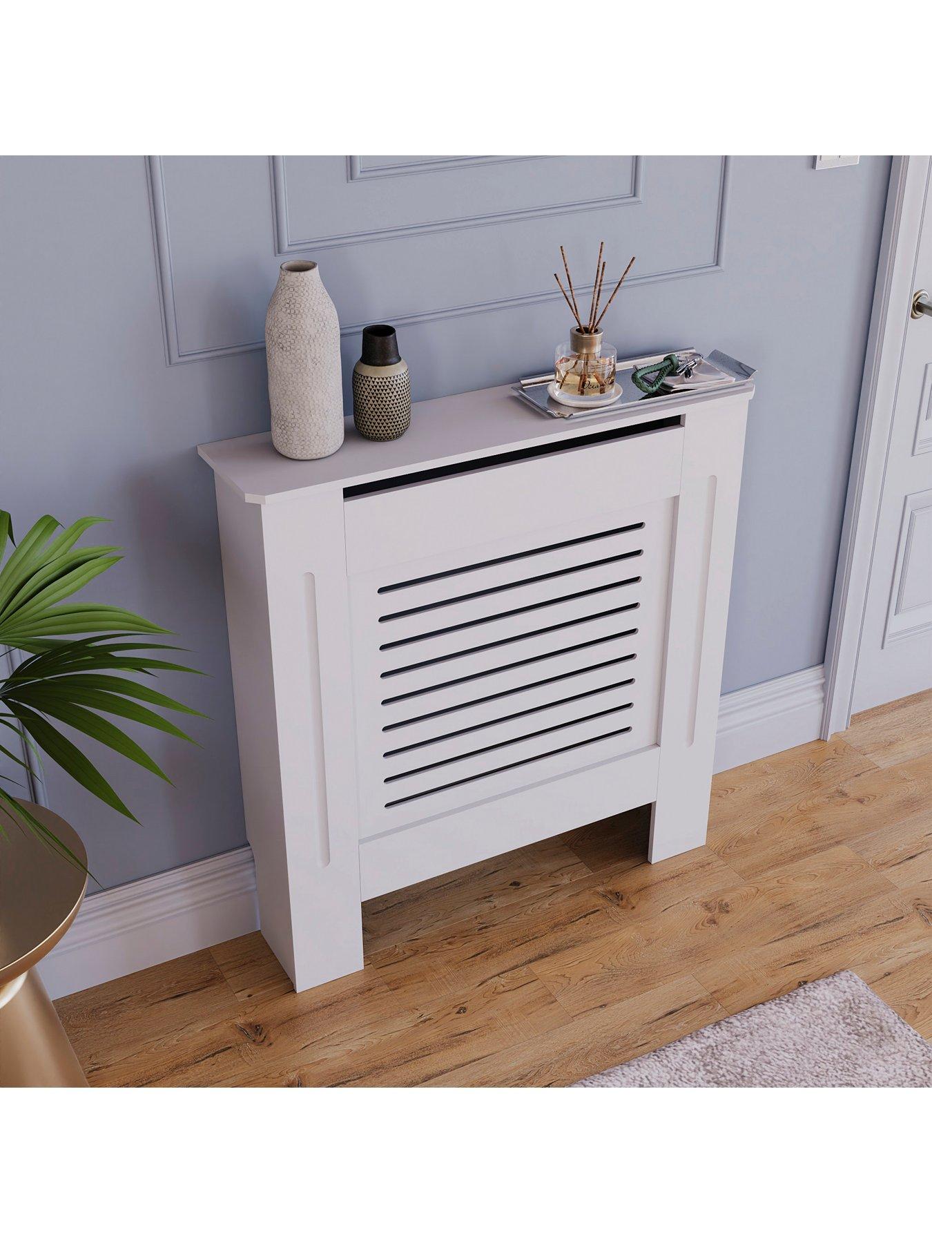  image of vida-designs-milton-small-radiator-cover-white