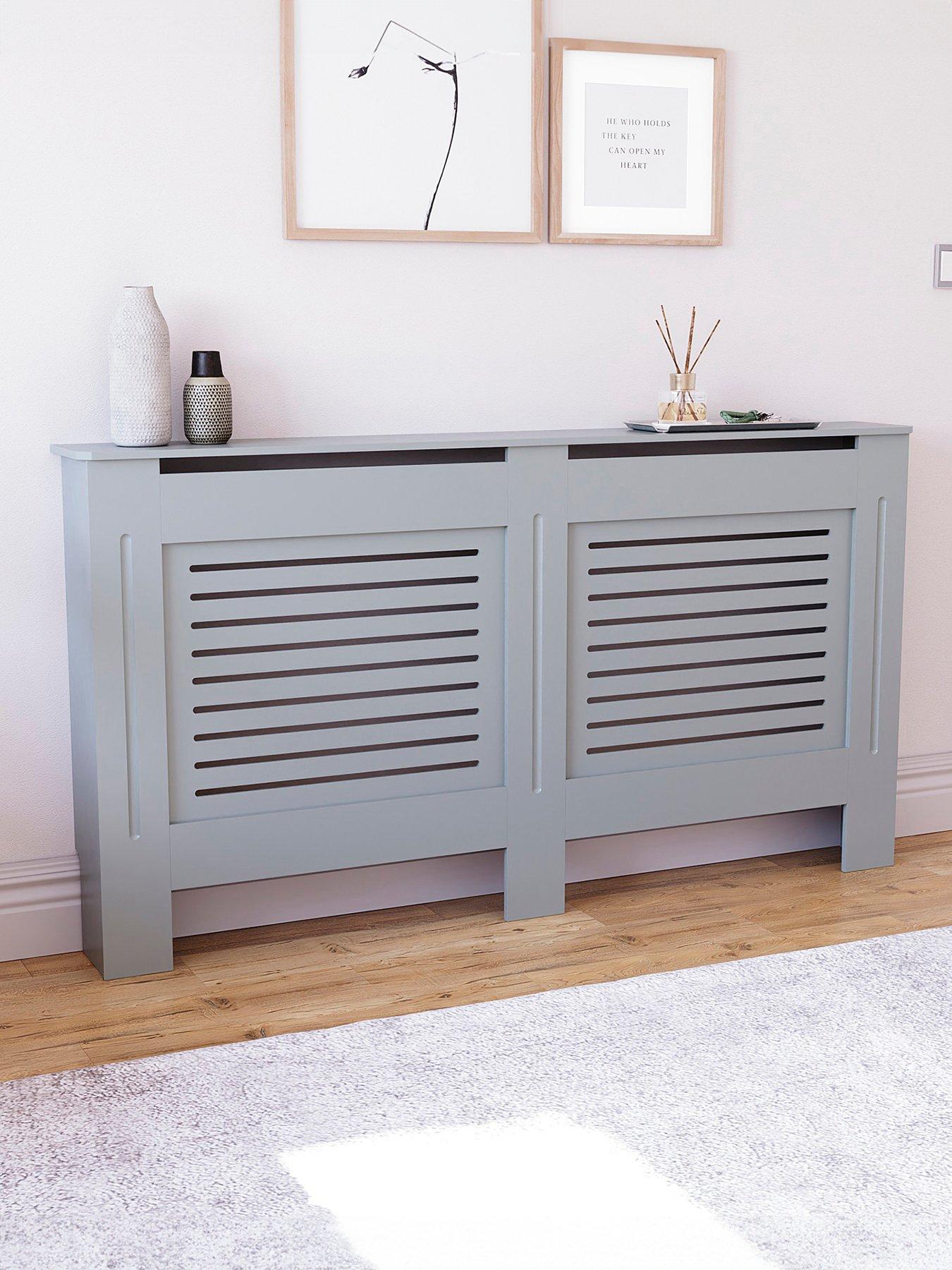 Vida Designs Milton Large Radiator Cover - Olive Grey