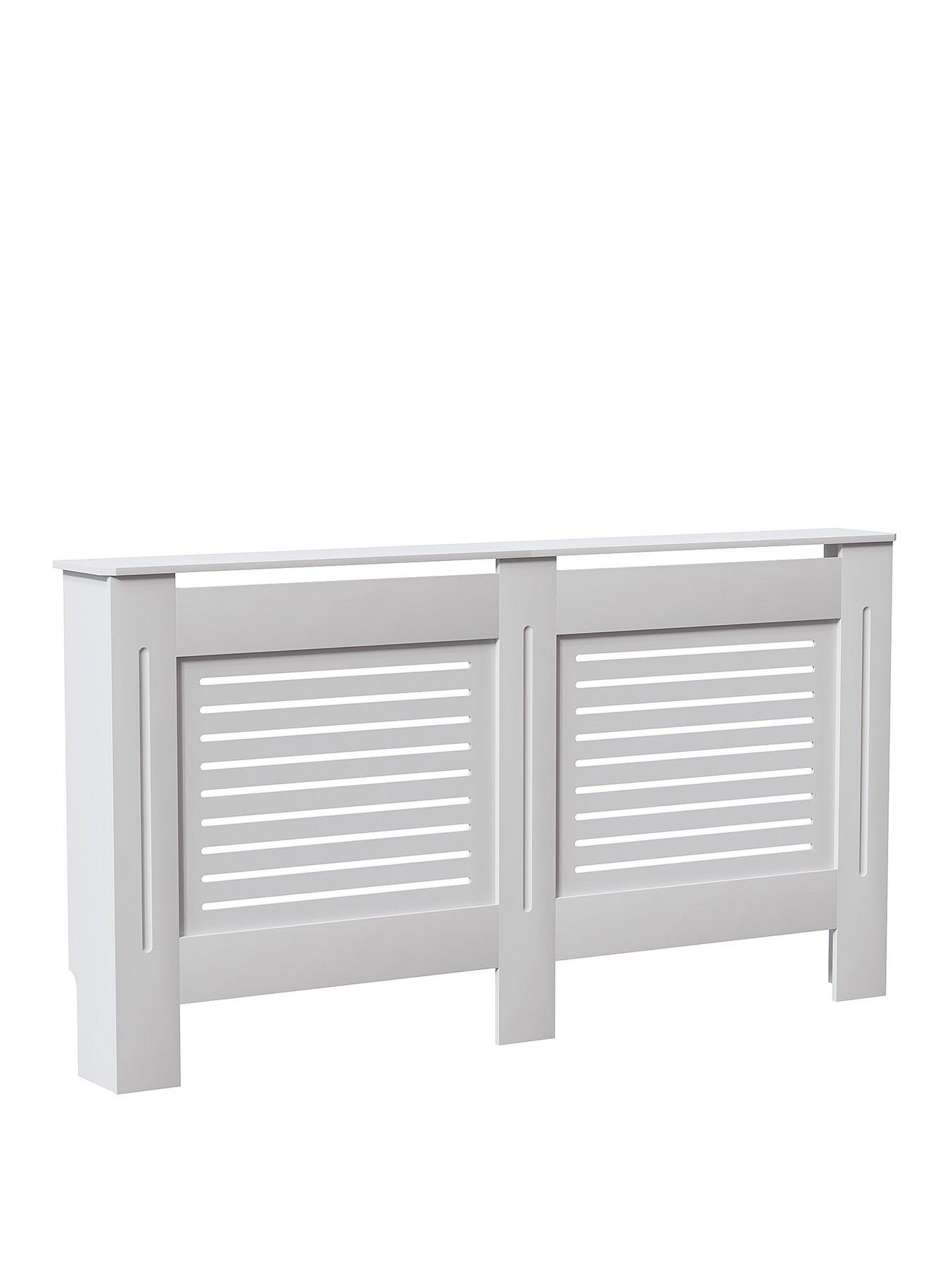 Image 2 of 6 of Vida Designs Milton Large Radiator Cover - White