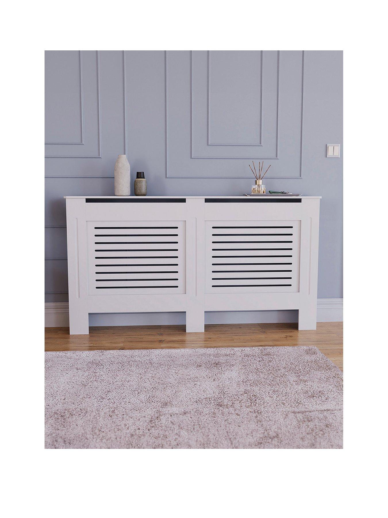  image of vida-designs-milton-large-radiator-cover-white