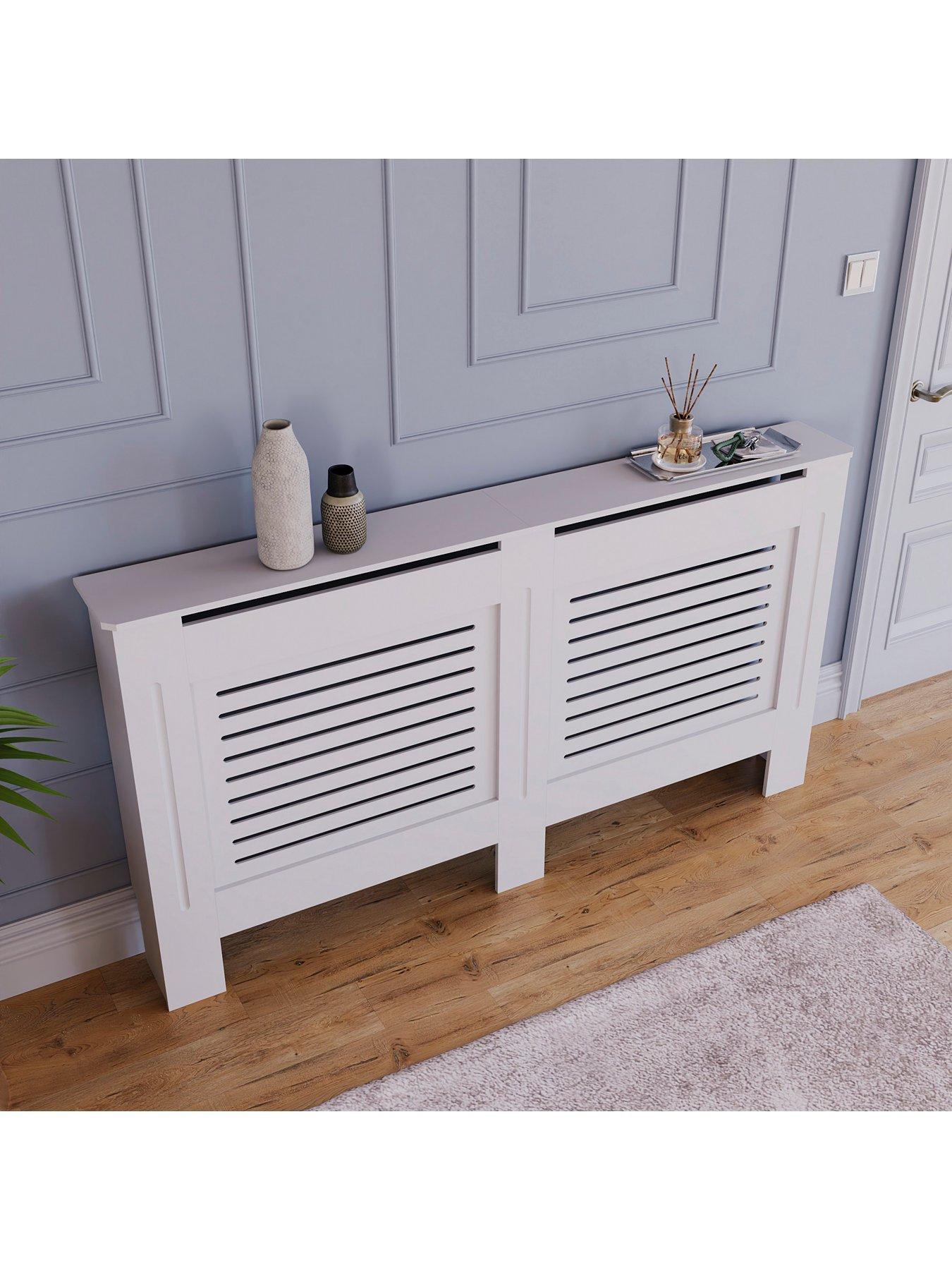 image of vida-designs-milton-large-radiator-cover-white