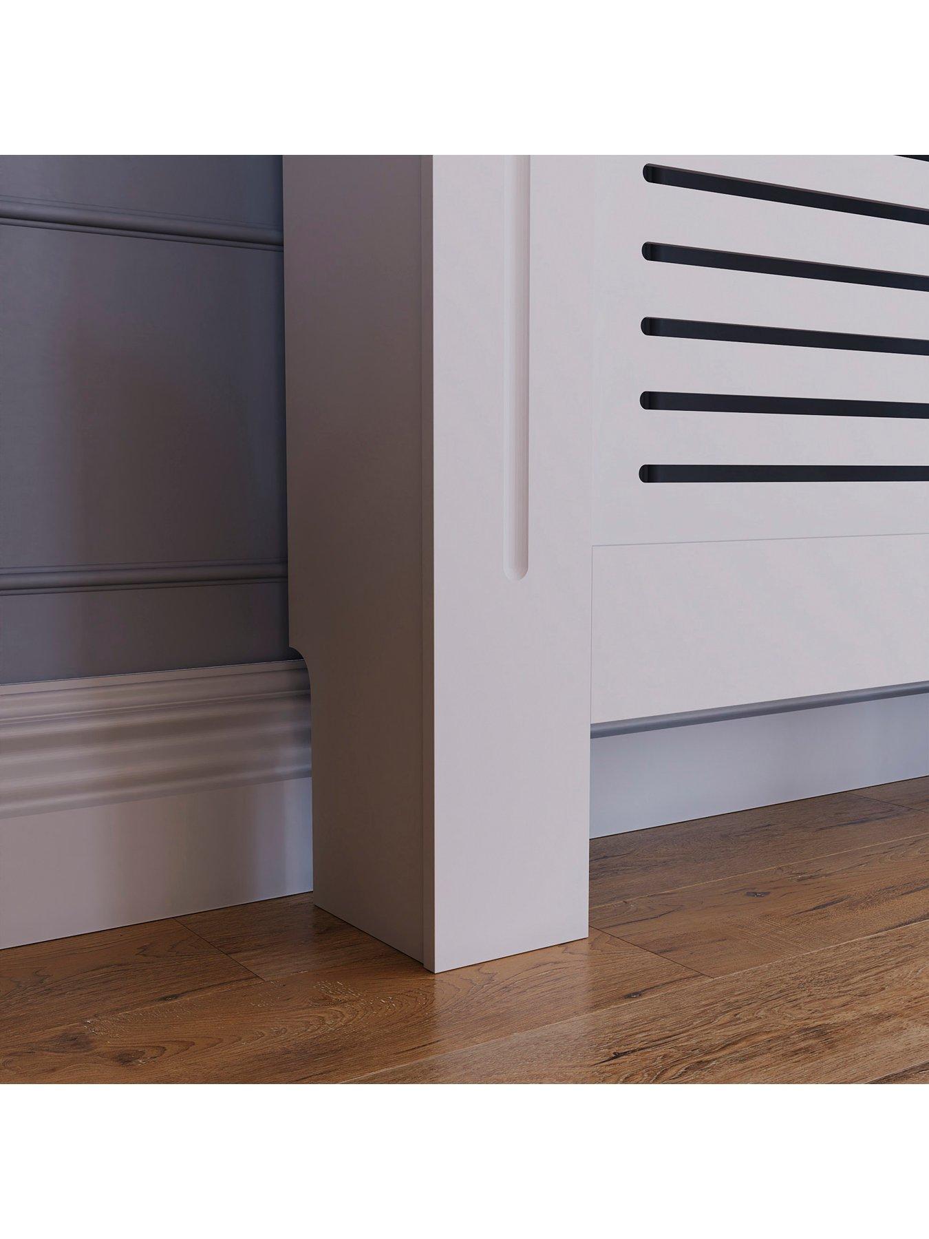 image of vida-designs-milton-large-radiator-cover-white