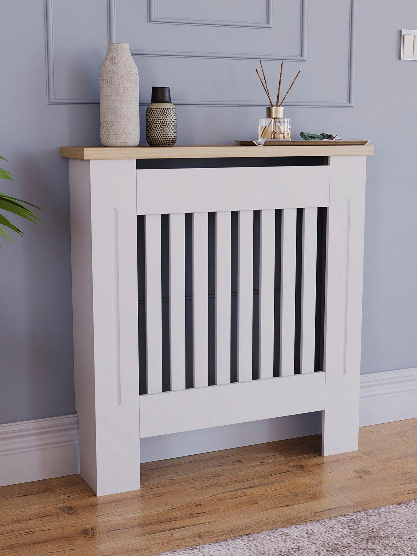 front image of vida-designs-arlington-small-radiator-cover-white