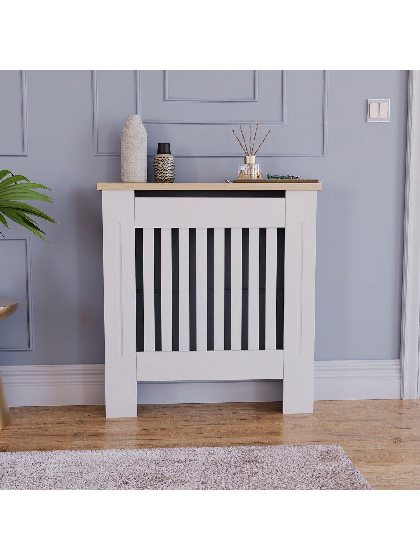 Image 3 of 6 of Vida Designs Arlington Small Radiator Cover - White