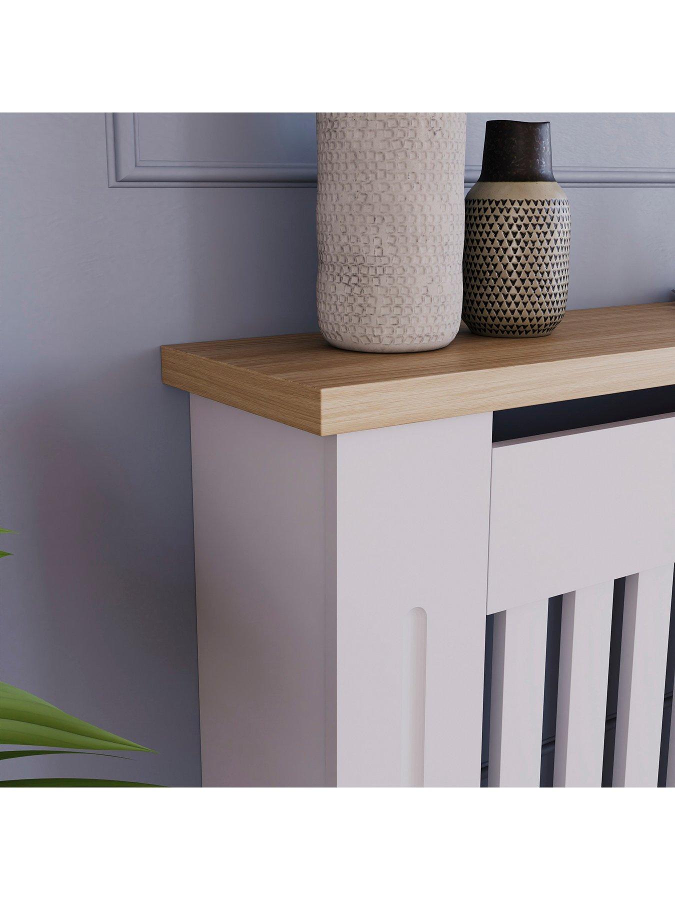 Image 4 of 6 of Vida Designs Arlington Small Radiator Cover - White