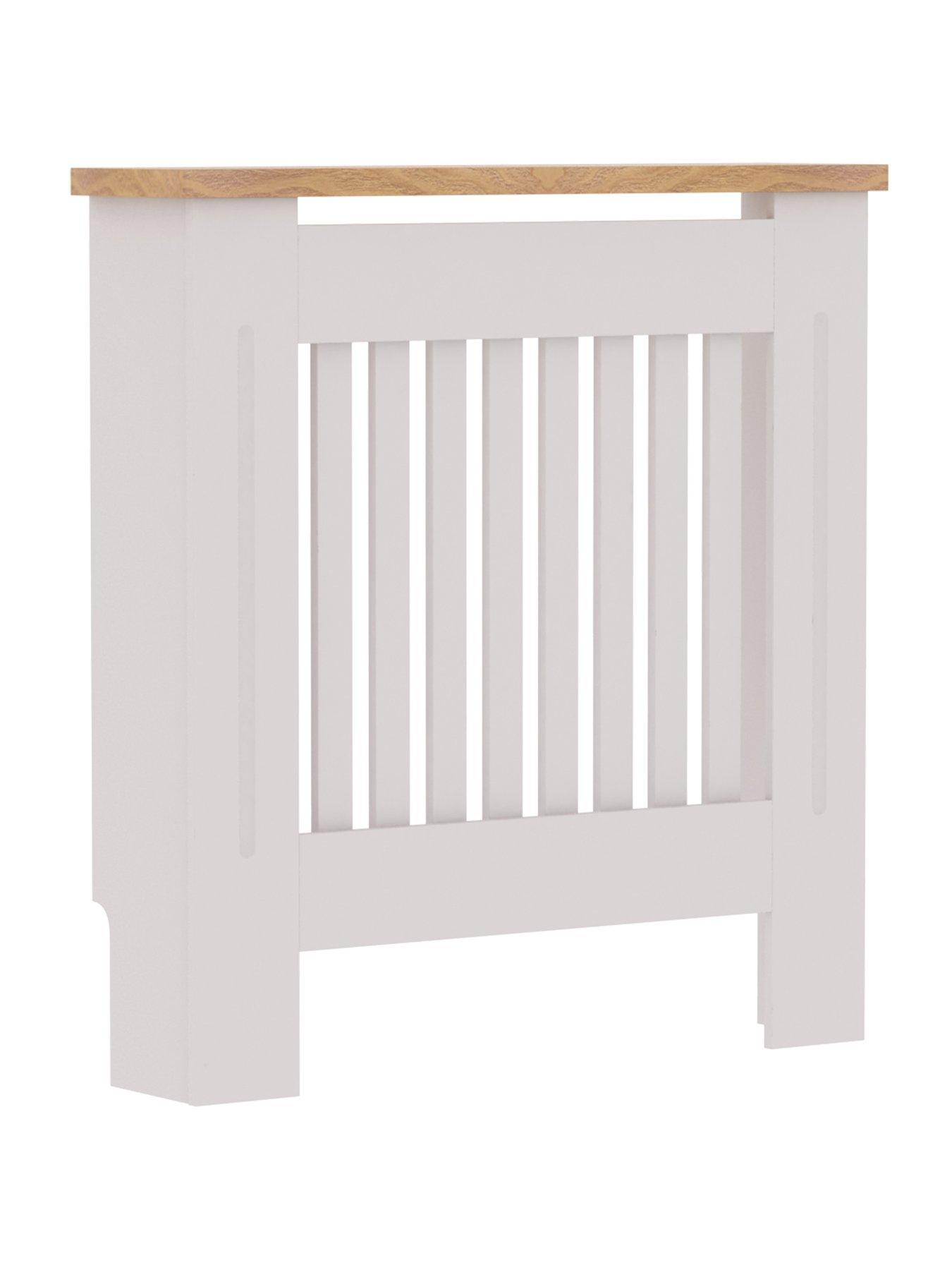  image of vida-designs-arlington-small-radiator-cover-white