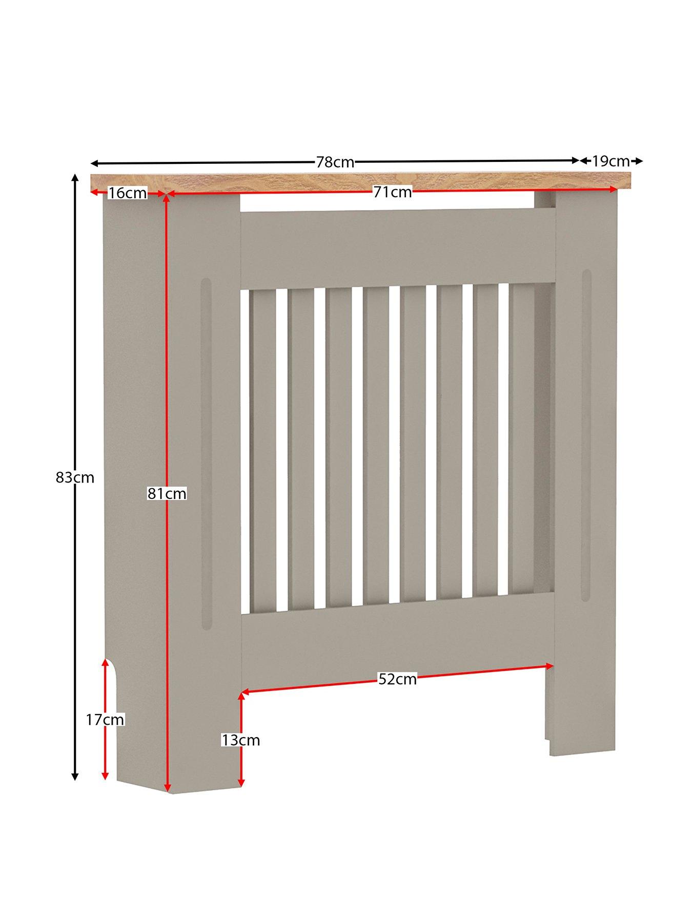 Image 2 of 6 of Vida Designs Arlington Small Radiator Cover - Oliver Grey