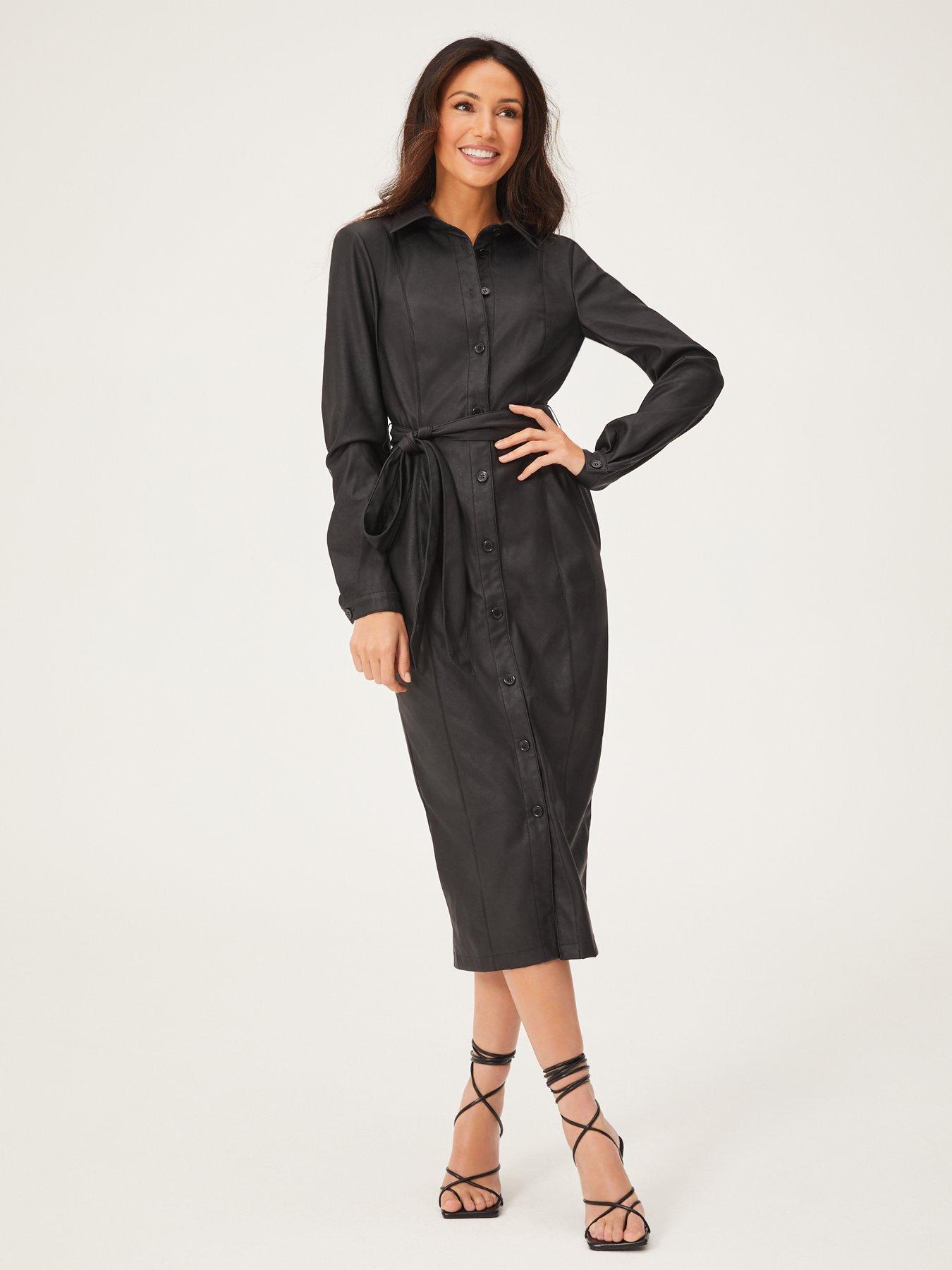 michelle keegan pu dress