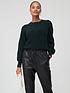  image of v-by-very-faux-leather-comfort-waistband-trouser-black