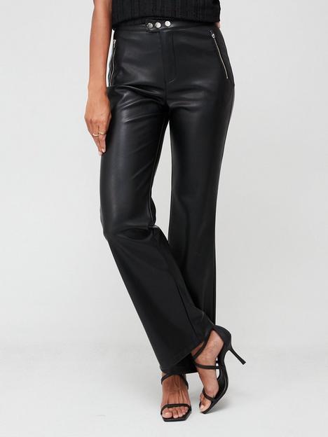 millie-mackintosh-x-very-faux-leather-full-length-wide-leg-trouser-black