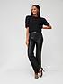  image of millie-mackintosh-x-very-faux-leather-full-length-wide-leg-trouser-black