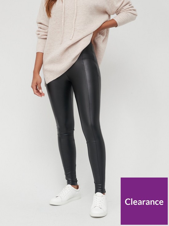 front image of millie-mackintosh-x-very-faux-leather-legging-black
