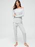  image of v-by-very-off-the-shoulder-soft-touch-loungewear-set-greynbsp