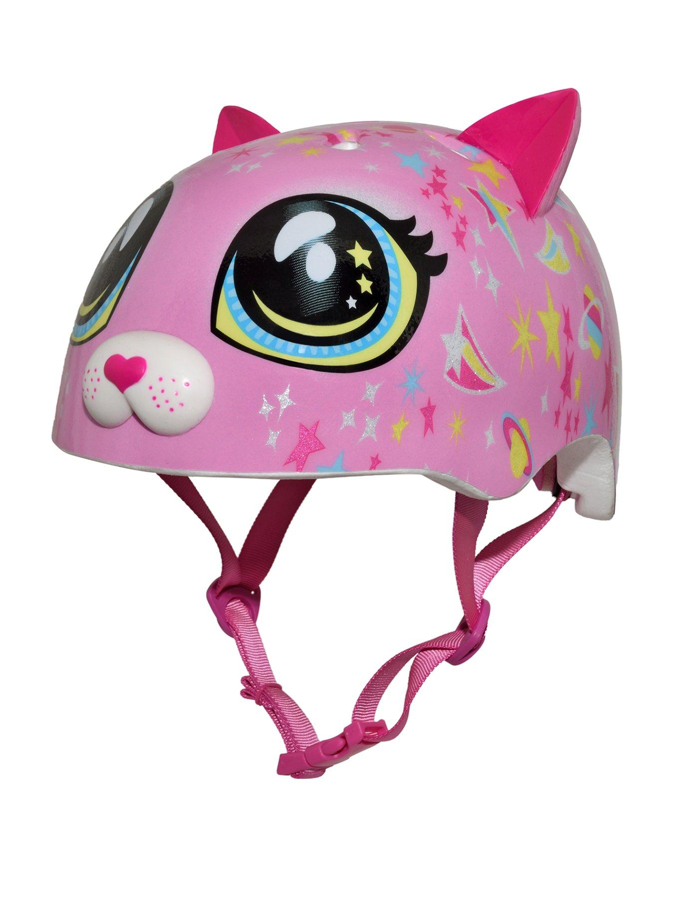  image of c-preme-raskullz-toddler-safety-helmet-astro-cat-pink