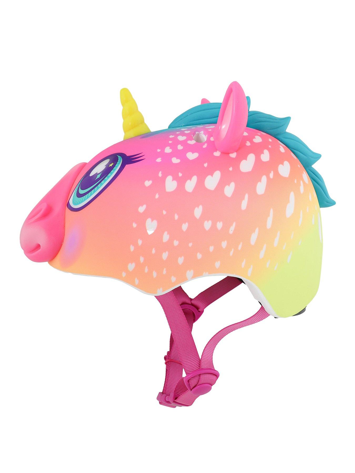 Image 2 of 6 of C-Preme Raskullz Safety&nbsp;Helmet&nbsp;- Super Rainbow Unicorn Pink