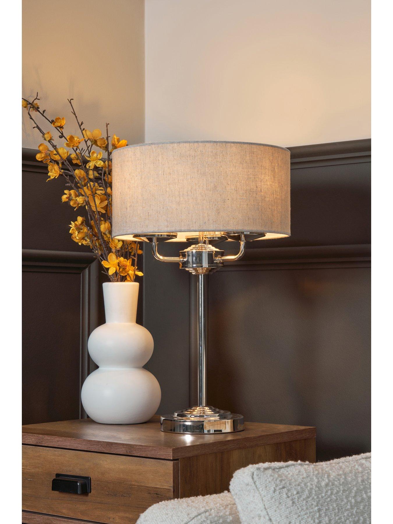 The Very Collection Mika 3 Light Table Lamp | Littlewoods