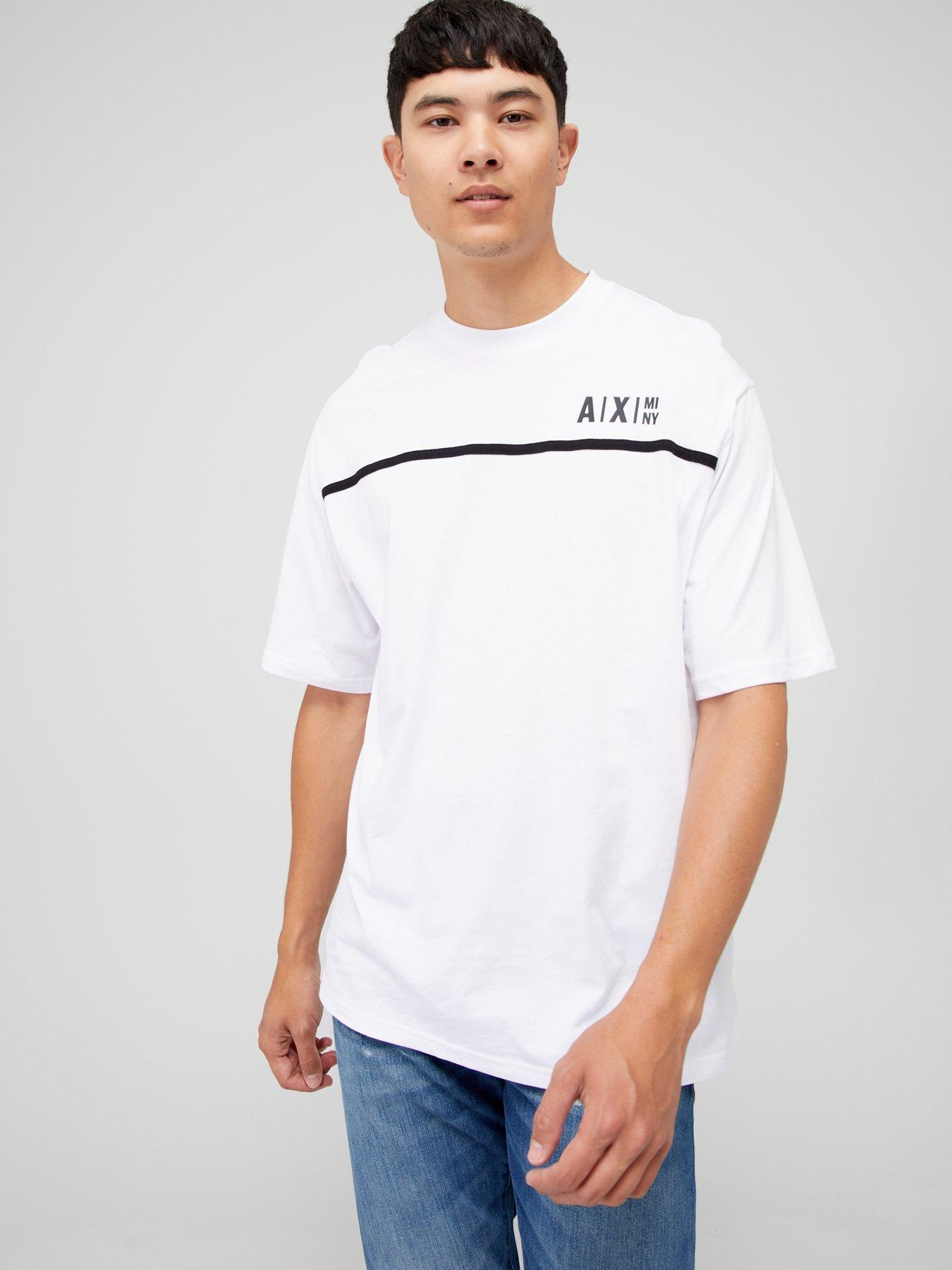 Armani Exchange AX Panel T-Shirt - White 