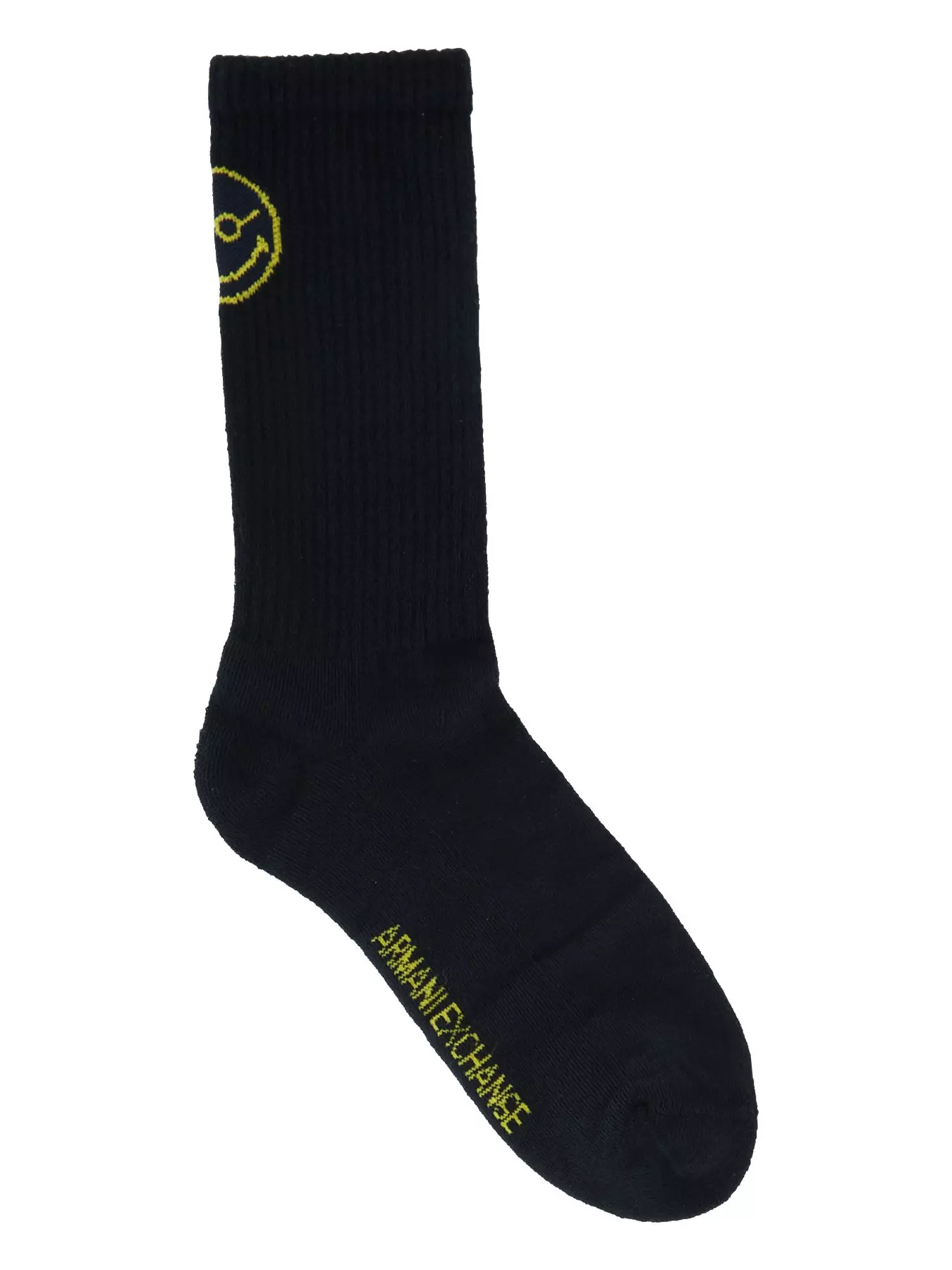 Armani Exchange Ax X Smiley Face Socks - Black 
