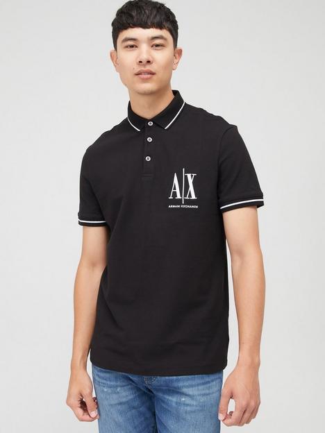 armani-exchange-icon-small-logo-polo-shirt-black