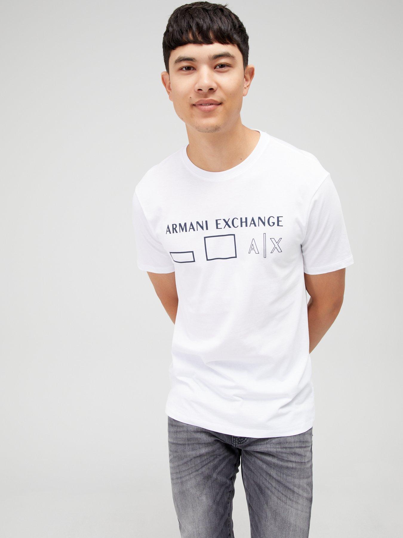 Armani Exchange Armani Exchange Logo Box T-Shirt - White 