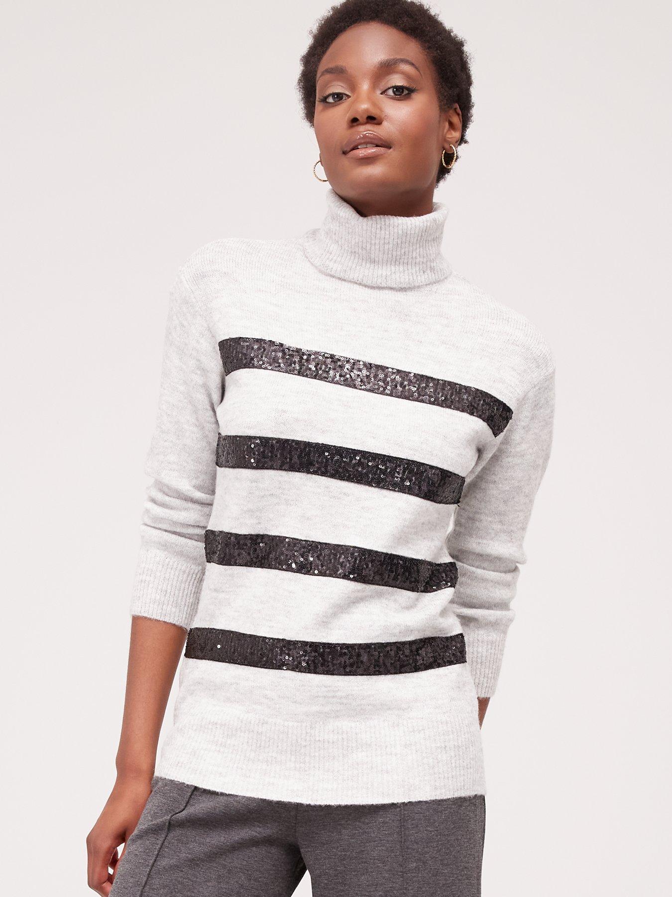 Sequin 2025 stripe jumper