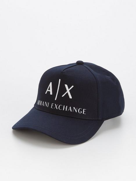 armani-exchange-large-logo-baseball-cap-navy