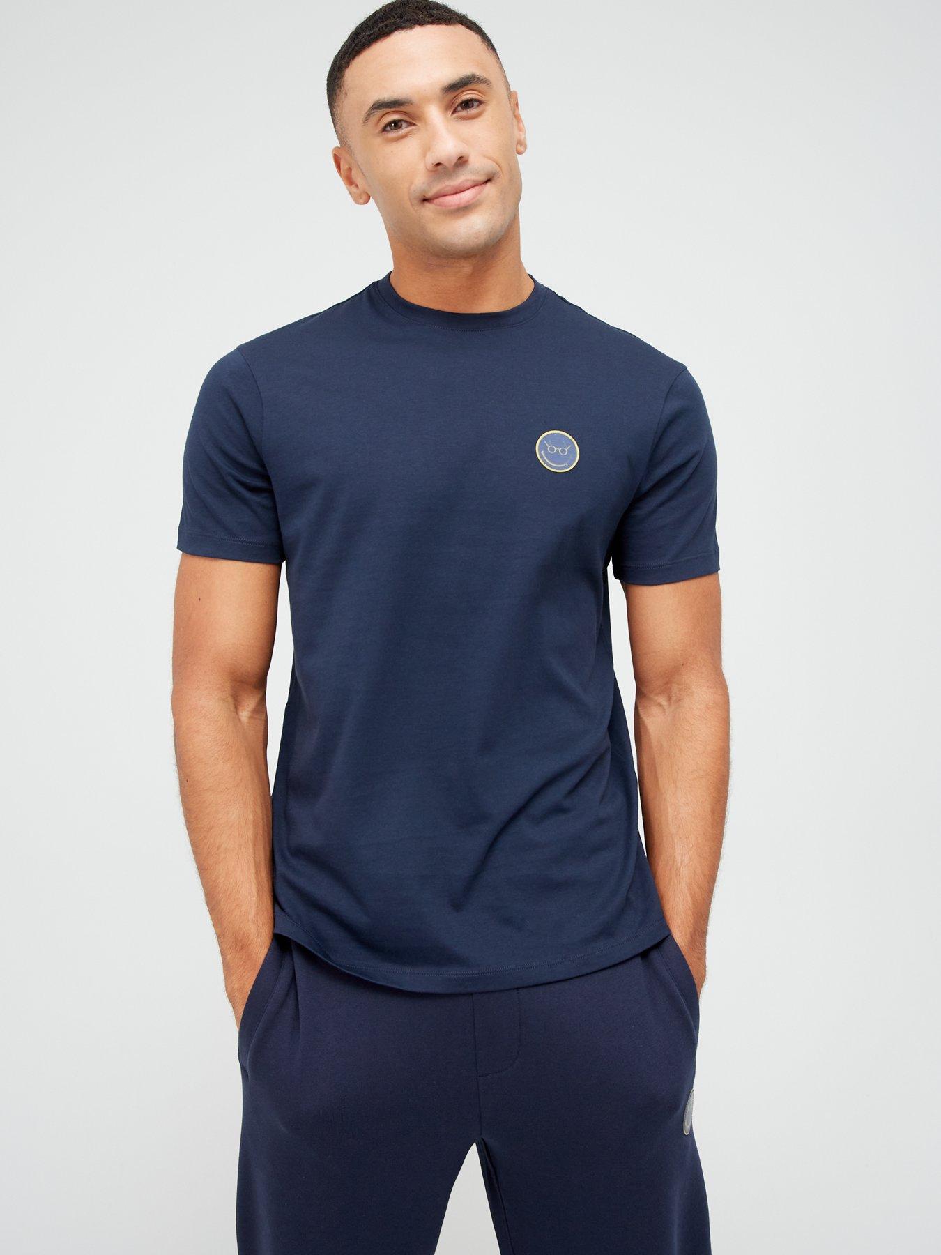 Armani Exchange X Smiley Face Logo TShirt Navy