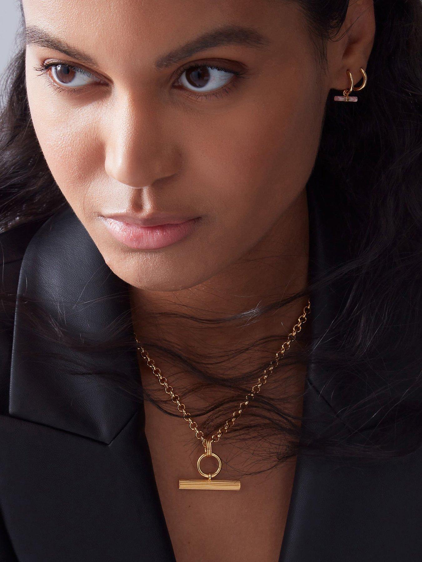 stillFront image of rachel-jackson-chunky-t-bar-gold-necklace