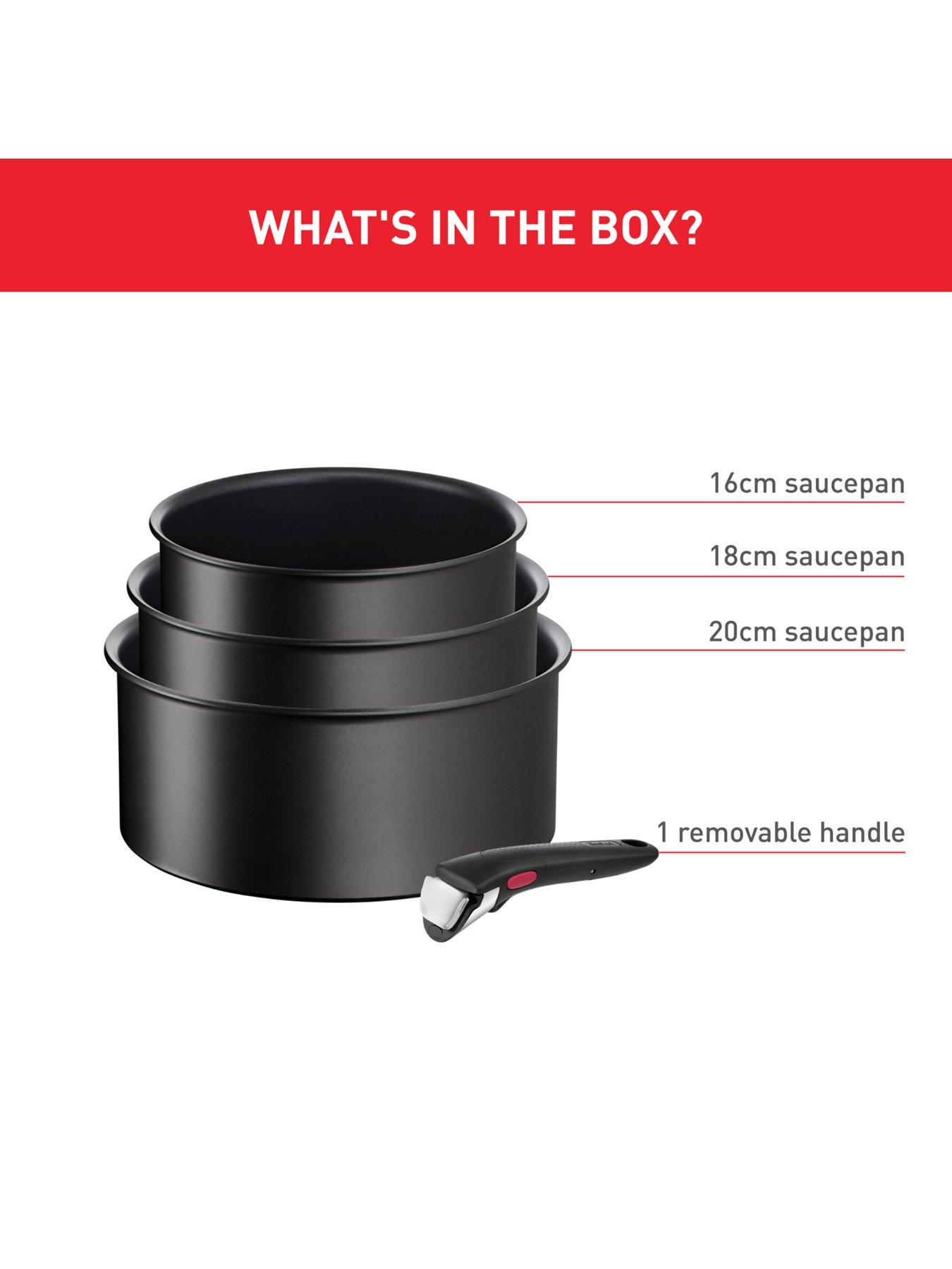  image of tefal-ingenio-eco-resist-4pc-aluminium-stackable-pan-set-black