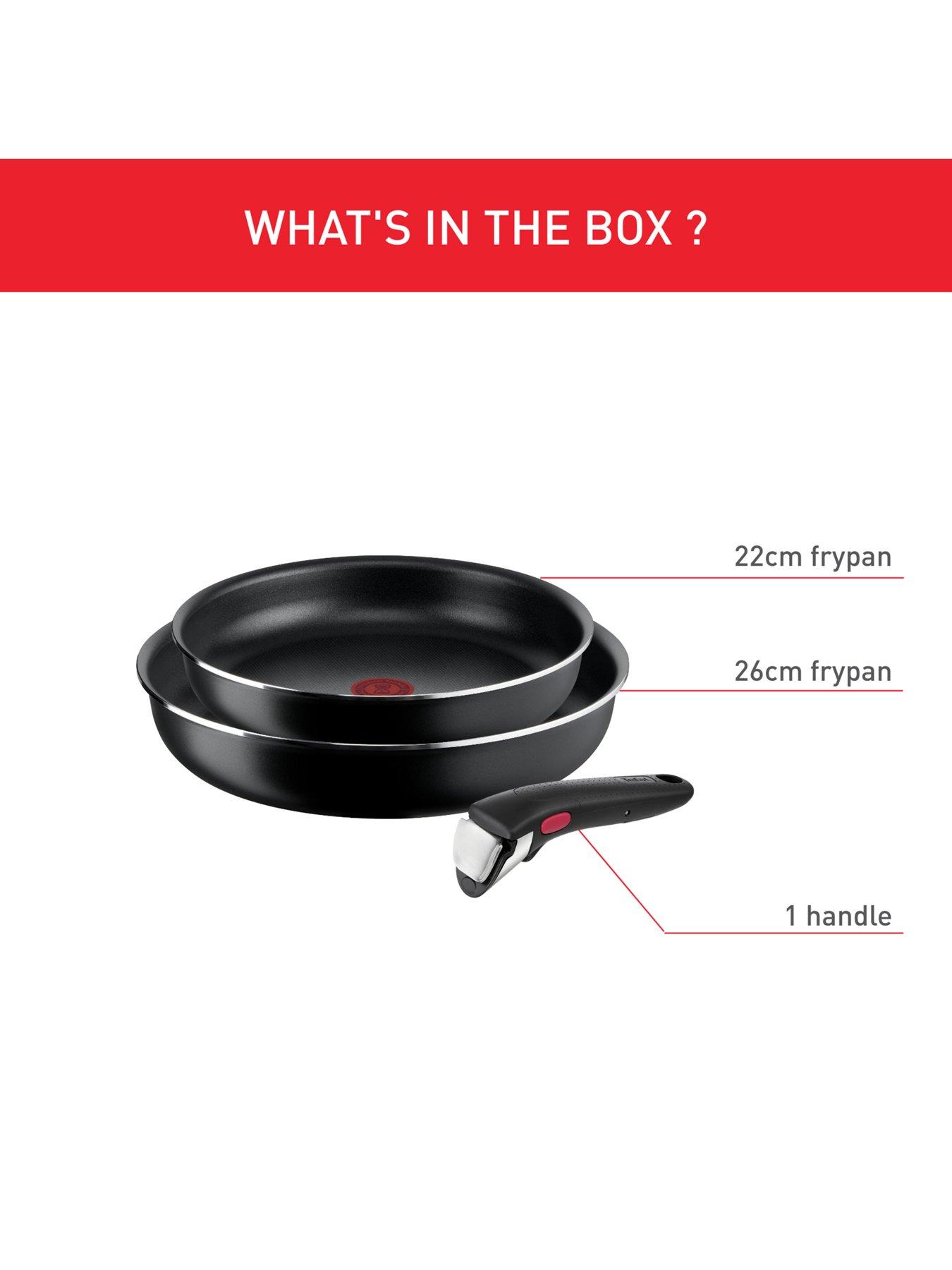 Tefal Ingenio Easy Cook 3pc Removable Handle, Stackable Pan Set