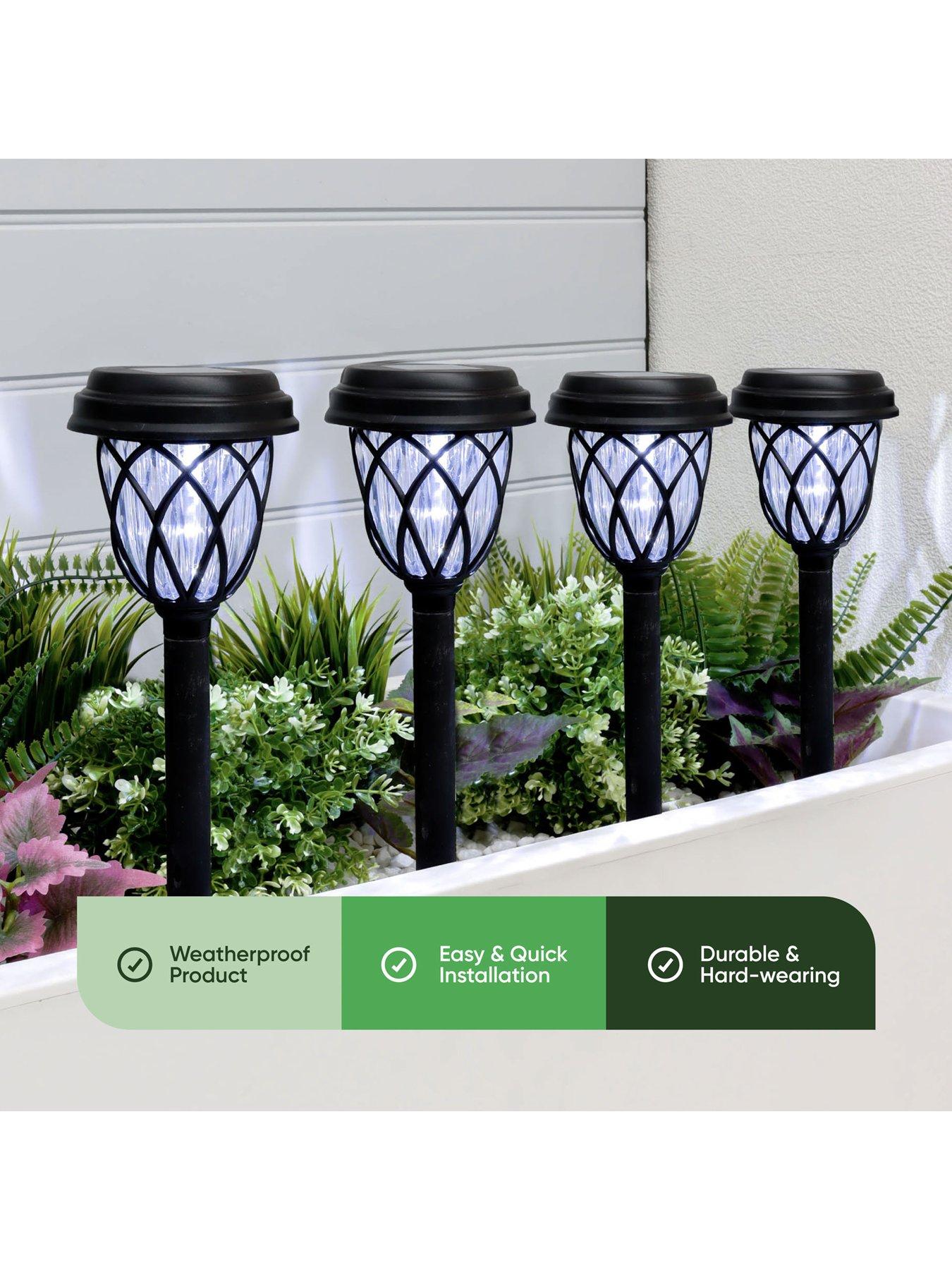  image of streetwize-solar-pathway-stake-lights-pack-of-4